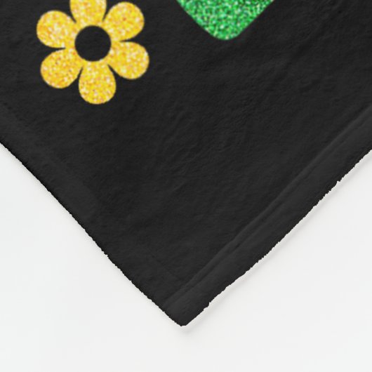 Retro Groovy In My Pretty Black Educated Era Black Fleecedecke (Ecke)