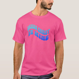 Retro Groovy Jesus Christus ist König Christlicher T-Shirt