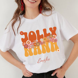 Retro Groovy Jolly Nana Colorful Weihnachtsname Sweatshirt