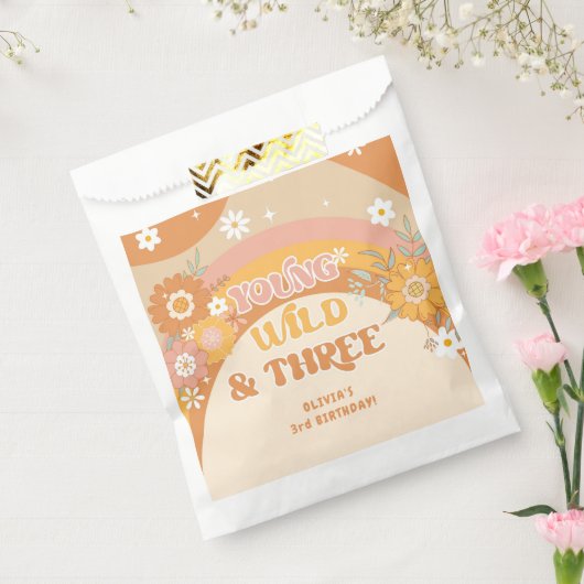 Retro Groovy jung wild und drei nehmen eine Lecker Geschenktütchen (Versiegelt)