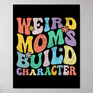 Retro Groovy komische Mamas erstellen Zeichen D de Poster