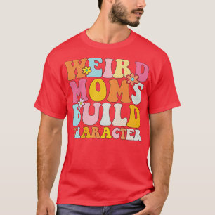 Retro Groovy komische Mütter bauen Charakter 2023 T-Shirt