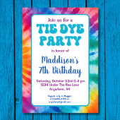 Retro Groovy Krawatte Die Geburtstag Einladung