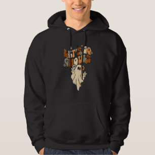 Retro Groovy Lasst uns Ghule Halloween-Geist-Outfi Hoodie