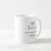 Retro Groovy Lehrer Dankeschön Geschenk Kaffeetasse (VorderseiteRechts)