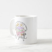 Retro Groovy Lehrer Dankeschön Geschenk Kaffeetasse (Vorderseite Links)