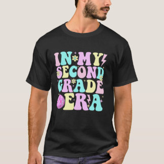Retro Groovy Lehrer der zweiten Klasse zum Zurück T-Shirt