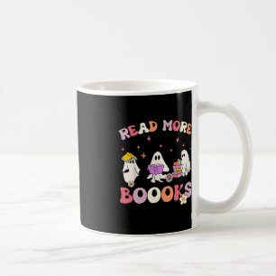 Retro Groovy Lesen Sie mehr Bücher Ghost Boghoul F Kaffeetasse