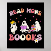 Retro Groovy Lesen Sie mehr Bücher Ghost Boghoul F Poster (Vorne)