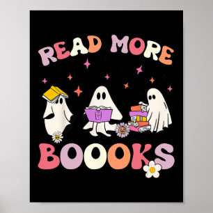 Retro Groovy Lesen Sie mehr Bücher Ghost Boghoul F Poster