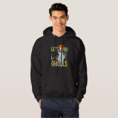 Retro Groovy Let's Go Ghouls Ghost 70s Spooky Hall Hoodie (Vorne ganz)