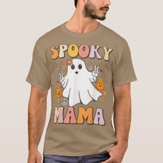 Retro Groovy Let's Go Ghouls Halloween Ghost Outfi T-Shirt
