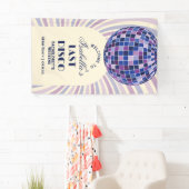 Retro Groovy Letzte Disco Junggeselinnen-Abschied  Banner (Insitu)