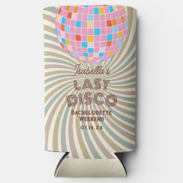 Retro Groovy Letzte Disco Junggeselinnen-Abschied Selters Dosenkühler