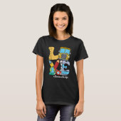 Retro Groovy LIEBE Bus Monitor T-Shirt (Vorne ganz)