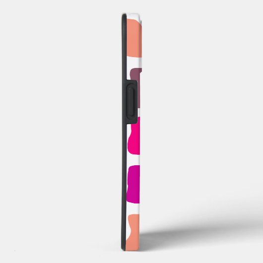 Retro Groovy LIEBE Wavy Briefe wiederholen Muster Case-Mate iPhone Hülle (Rückseite / Rechts)