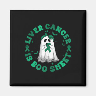 Retro Groovy Liver Cancer ist boo Sheet Ghost Gree Magnet