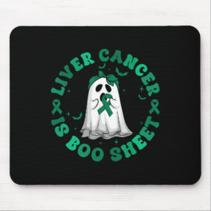 Retro Groovy Liver Cancer ist boo Sheet Ghost Gree Mousepad