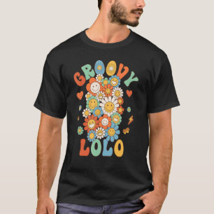 Retro Groovy Lolo Groovy Geburtstagsparty Matching T-Shirt