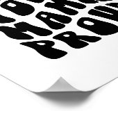 Retro Groovy macht Ihre Mama Proud Wall Art Poster (Ecke)
