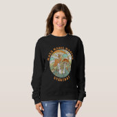 Retro Groovy Make Magic Happen Mushroom Hippie Bot Sweatshirt (Vorne ganz)