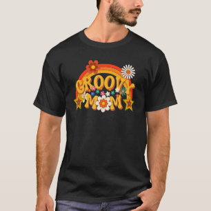 Retro Groovy Mama 1. Geburtstag Party Pregnan T-Shirt