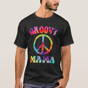 Retro Groovy Mama Family 1St Birthday Party Krawat T-Shirt