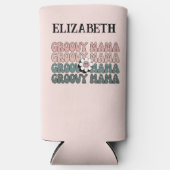 Retro Groovy Mama Modern Boho Colors Name Selters Dosenkühler (Vorderseite)