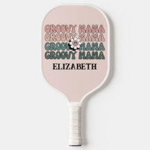 Retro Groovy Mama Moderne Boho-Farben Name