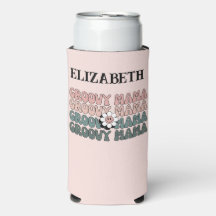 Retro Groovy Mama Moderne Boho-Farben Name