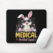 Retro Groovy Medical Istant Squad Bunny Ear Blume Mousepad (Mit Mouse)