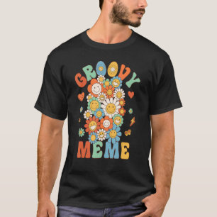 Retro Groovy Meme Groovy Geburtstagsparty Matching T-Shirt