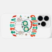 Retro Groovy Merry Christmas Vibes Funny Santa Cla Case-Mate iPhone Hülle (Rückseite (Horizontal))