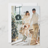 Retro Groovy Merry Christmas Weihnachtsklause Feiertagskarte (Rückseite)