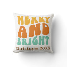 Retro Groovy Merry und Bright Christmas Holiday