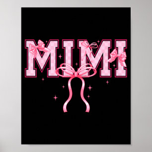Retro groovy Mimi Oma Nana Schleife glücklicher Mu Poster
