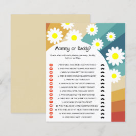 Retro Groovy - Mini- oder Daddy-Baby-Duschspiel