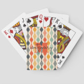 Retro Groovy Mod Pattern Spielkarten (Rückseite)