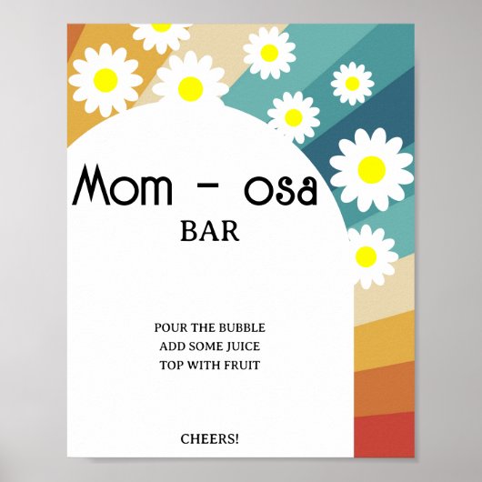 Retro Groovy \ Mom-osa Bar Poster (Vorne)
