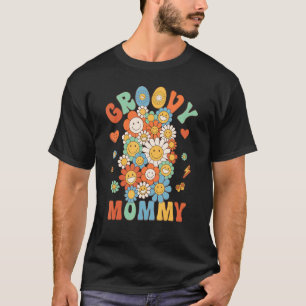 Retro Groovy Mommy Groovy Geburtstagsparty Matchin T-Shirt