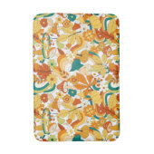 Retro Groovy Mushroom Blume Muster Badematte (Vorderseite Vertikal)