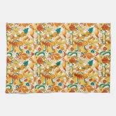 Retro Groovy Mushroom Blume Muster Geschirrtuch (Horizontal)