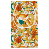 Retro Groovy Mushroom Blume Muster Kleine Geschenktüte (Rückseite)