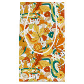 Retro Groovy Mushroom Blume Muster Kleine Geschenktüte (Vorderseite)