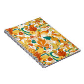 Retro Groovy Mushroom Blume Muster Notizblock (Rechte Seite)