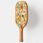 Retro Groovy Mushroom Blume Muster Pickleball Schläger (Links)
