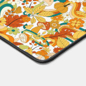 Retro Groovy Mushroom Blume Muster Schreibtischunterlage (Ecke)