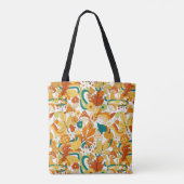 Retro Groovy Mushroom Blume Muster Tasche (Rückseite)