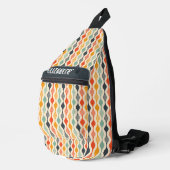 Retro Groovy Muster Crossbody Bag (Rechte Ecke)