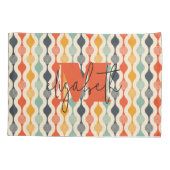 Retro Groovy Muster Kissenbezug (Rückseite)